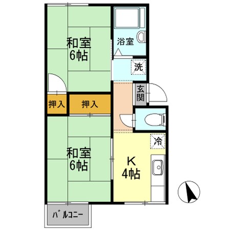 菰野駅 徒歩7分 2階の物件間取画像